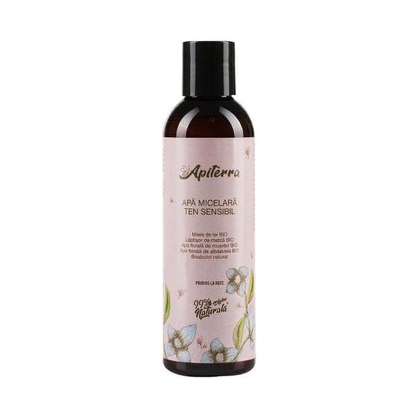 Apa Micelara pentru Ten Sensibil Apiterra – Apicola Pastoral Georgescu, 200 ml