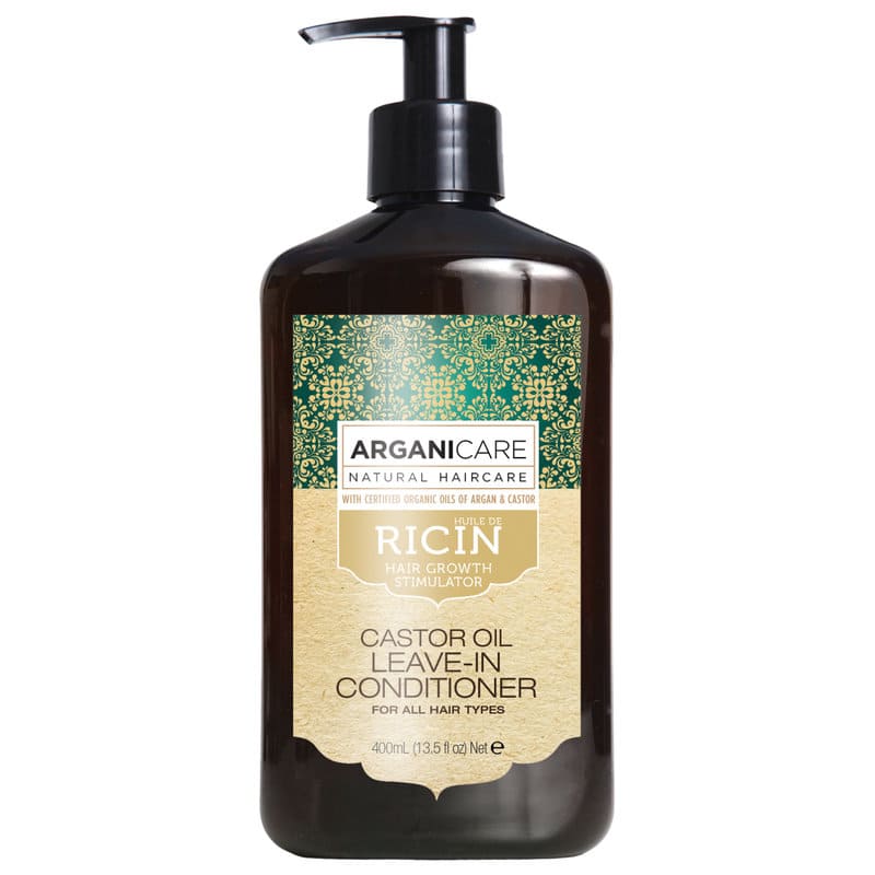 Arganicare Balsam fara clatire ultra-hidratant cu ulei de ricin pentru toate tipurile de par 400 ml