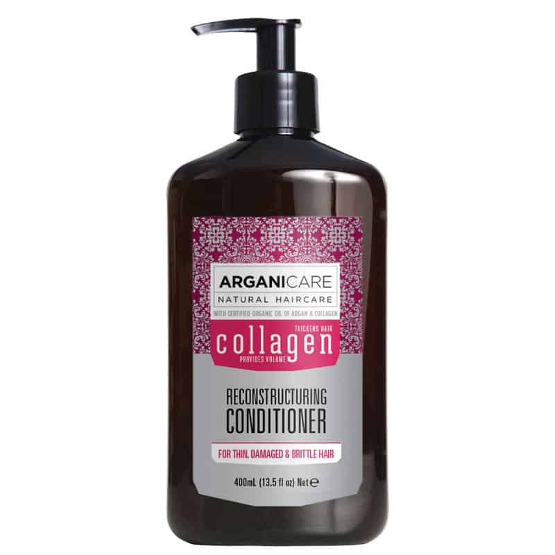 Arganicare Balsam reparator cu colagen pentru par subtire, deteriorat si fragil 400 ml