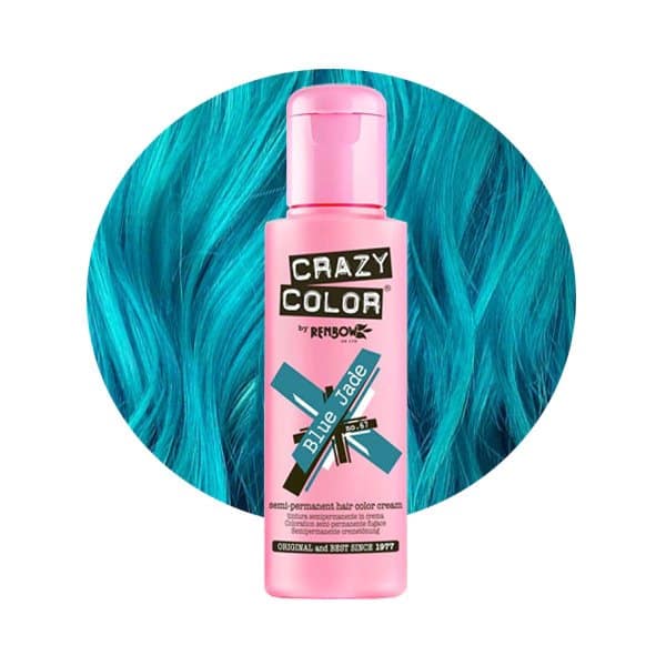 Crazy Color – Crema nuantatoare semi permanenta no.67 Blue Jade 100ml