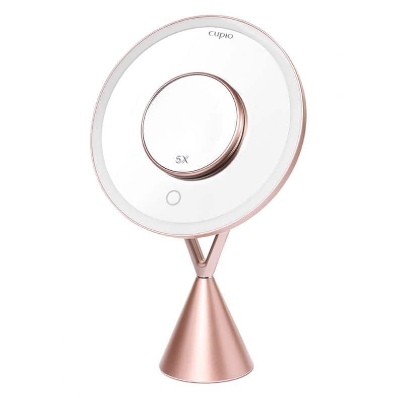 Cupio Oglinda cosmetica cu iluminare LED Rose Gold