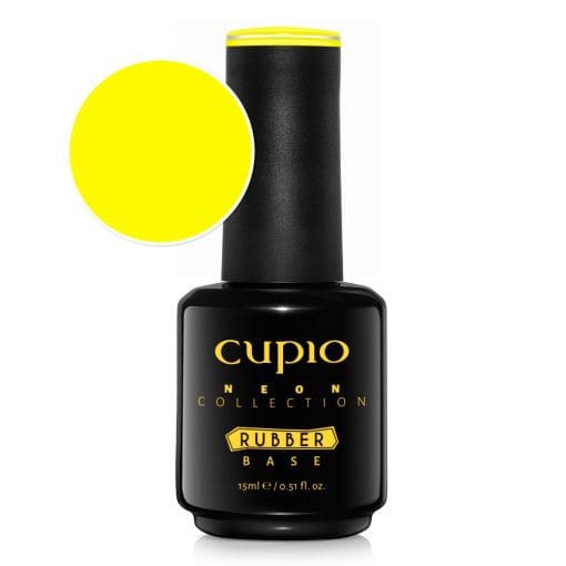 Cupio Rubber Base Neon Collection – Electric Lemon 15ml