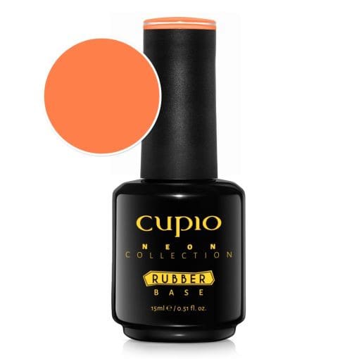 Cupio Rubber Base Neon Collection – Hot Sunset 15ml