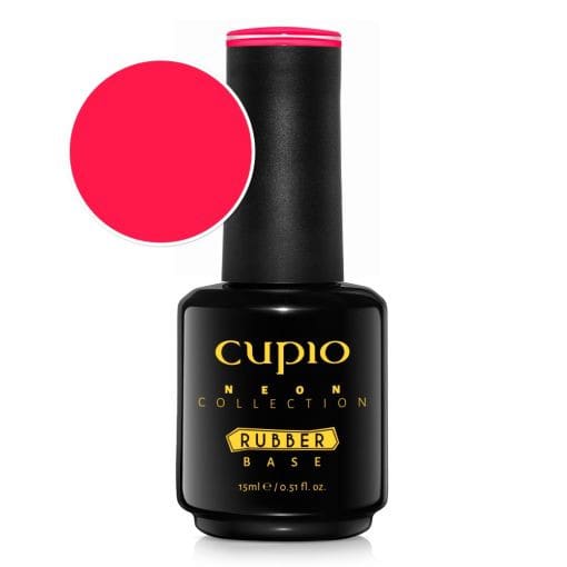 Cupio Rubber Base Neon Collection – Raspberry Mimosa 15ml