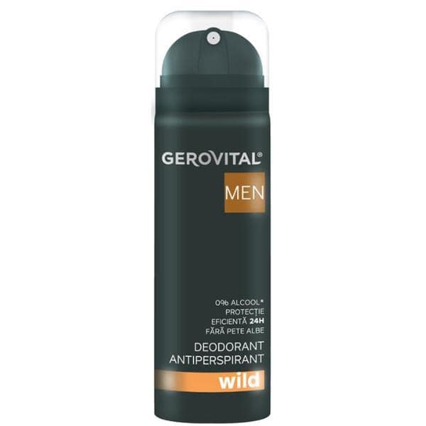 Deodorant Antiperspirant Gerovital H3 Men – Wild, 150ml