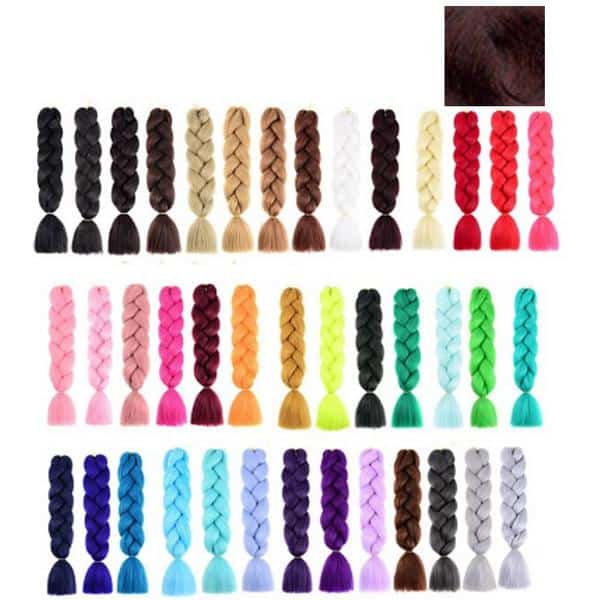 Extensii Colorate pentru Impletituri Ciocolata Lucy Style 2000, 1 buc