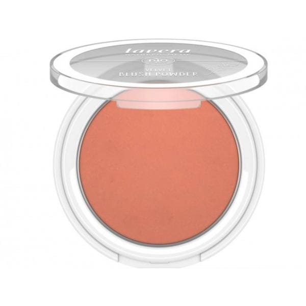 Fard de Obraz Bio Velvet Blush Powder Lavera, nuanta Rosy Peach 01, 5g