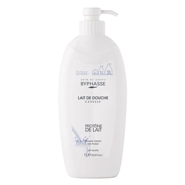 Gel de dus Byphasse Caresse Proteine din lapte, 1000 ml