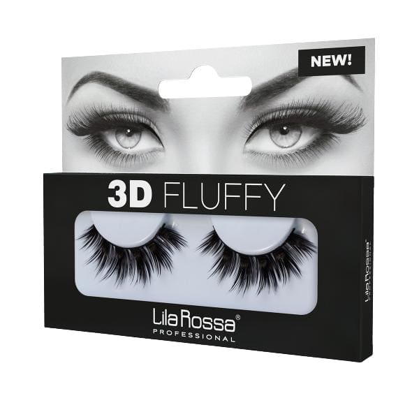 Gene False Banda 3D Fluffy Drama Queen Lila Rossa, v9103, 1 pereche