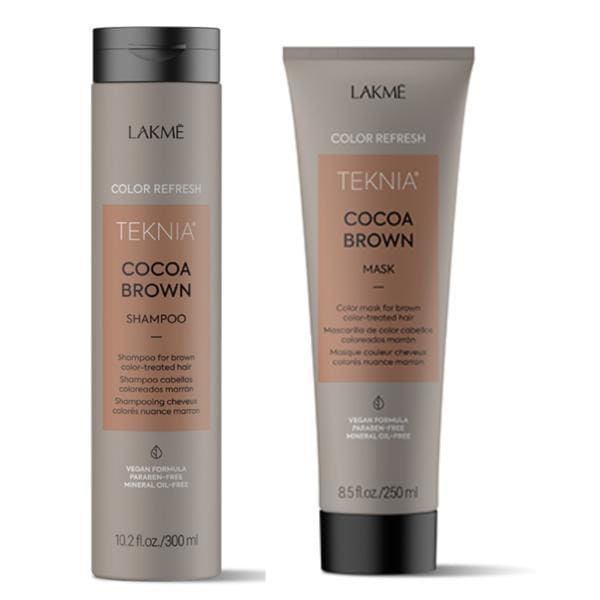 Lakme Teknia Cocoa Brown – Set sampon+masca pentru reimprospatarea culorii