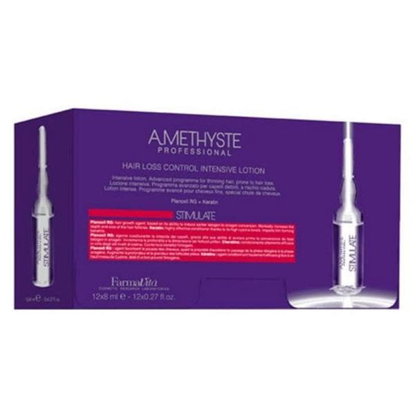 Lotiune Intensiva Impotriva Caderii Parului – FarmaVita Amethyste Professional Hair Loss Control Intensive Lotion Stimulate, 12x 8 ml