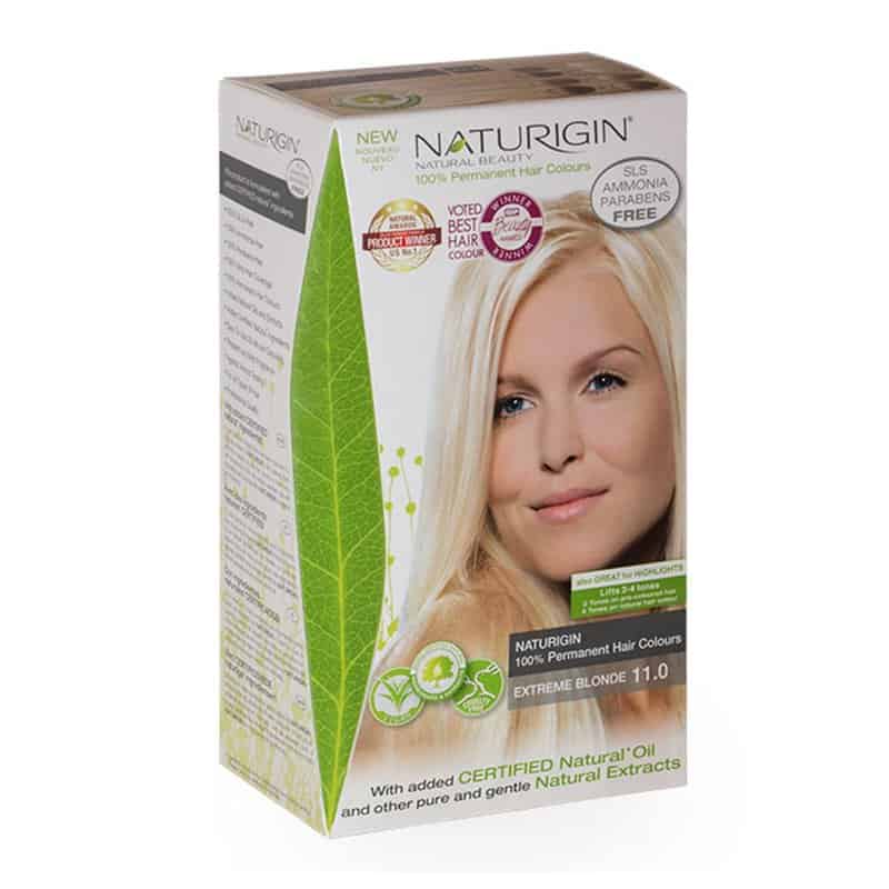 Naturigin – Vopsea de par naturala permanenta Blond extrem 11.0