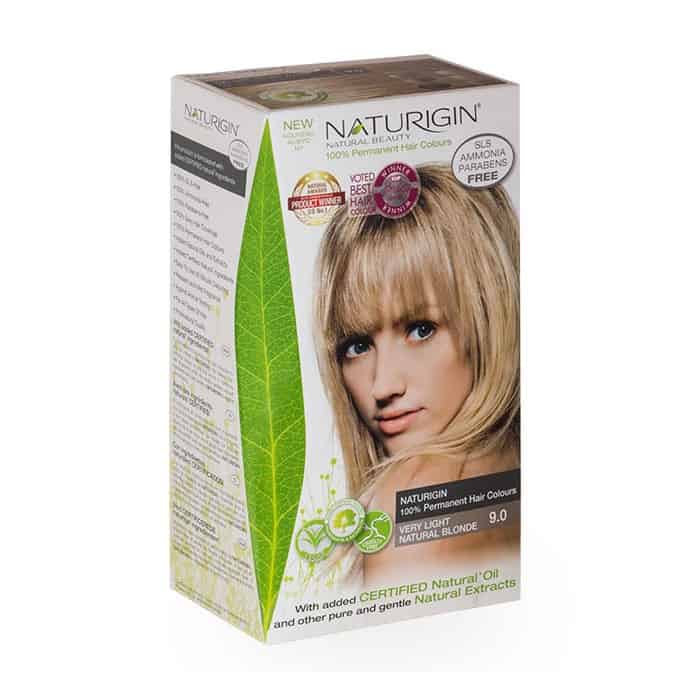 Naturigin – Vopsea de par naturala permanenta Blond natural foarte deschis 9.0