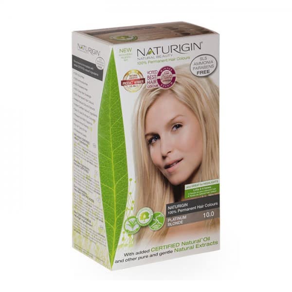 Naturigin – Vopsea de par naturala permanenta Blond platinat 10.0