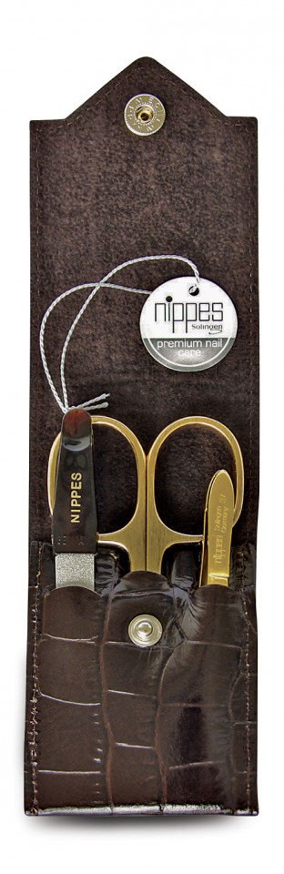 Nippes Trusa de manichiura cu 3 instrumente Croco 1099