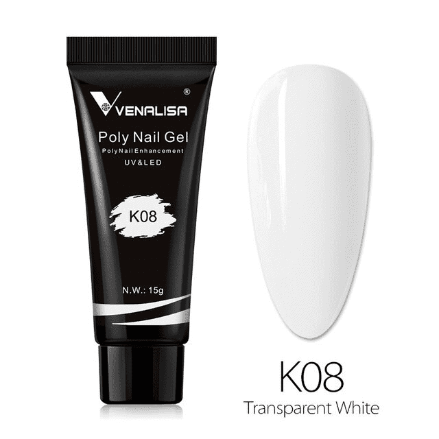 Polygel Venalisa 15ml- K08 Transparent White – K01