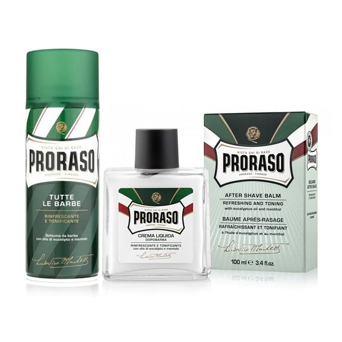 Proraso Pachet Barbierit cu Eucalipt si Menthol (spuma si after shave) 500ml