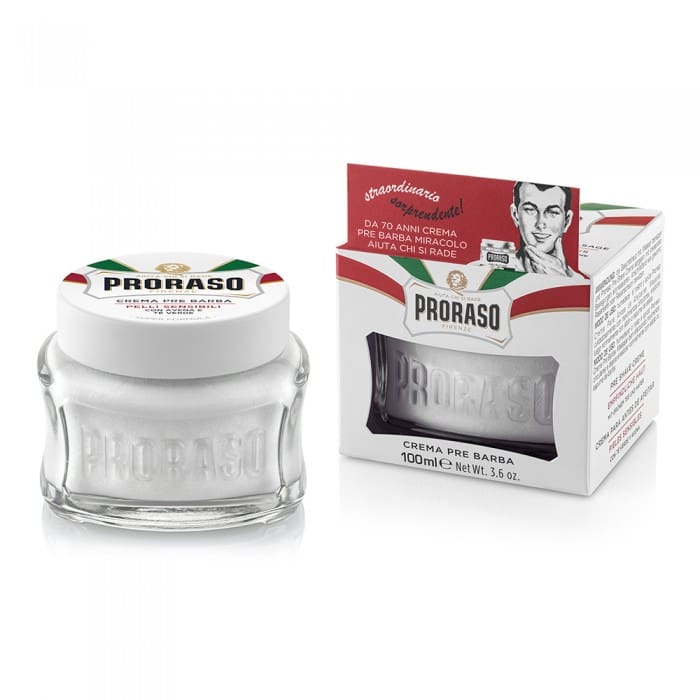 Proraso Sensitive Crema pre-barbierit cu ceai verde si ovaz 100 ml