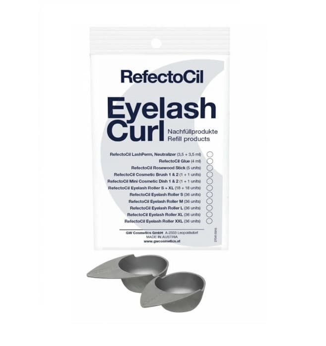 Refectocil Eyelash Curl – Set mini boluri cosmetice din plastic 2buc