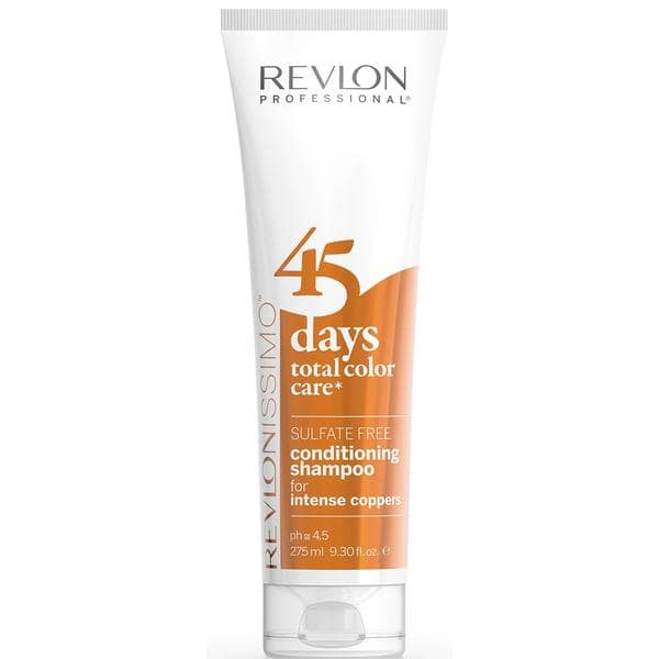 Sampon-Balsam Nuantator Cupru – Revlon Professional Revlonissimo 45 Days Total Color Care Conditioning Shampoo for Intense Coppers, 275 ml