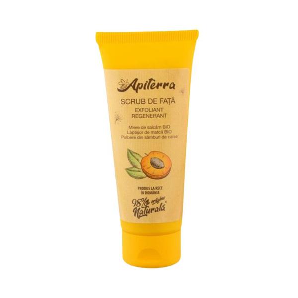 Scrub de Fata Exfoliant si Regenerant Apiterra – Apicola Pastoral Georgescu, 75 ml