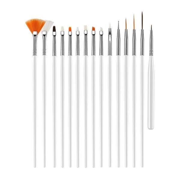 Set 15 pensule profesionale, gel uv unghii