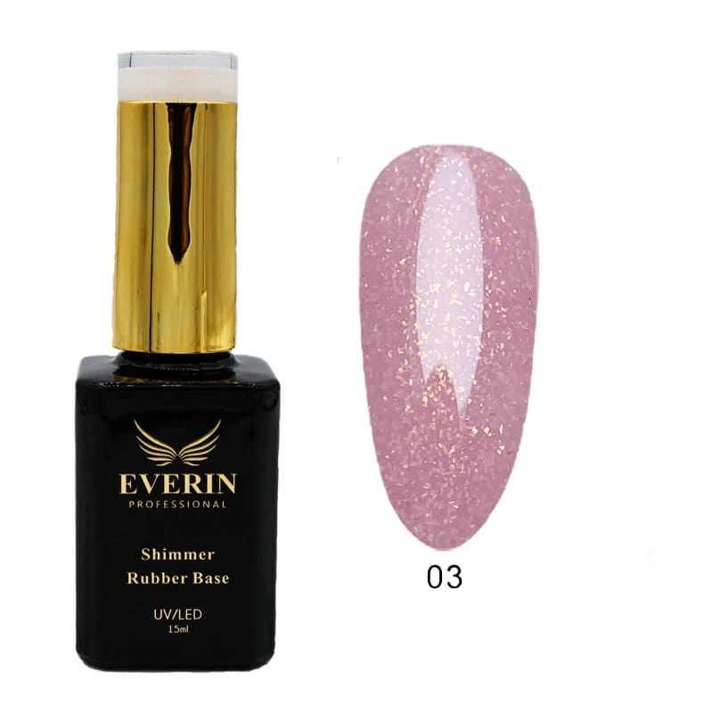 Shimmer Rubber Base Everin 15ml- 03