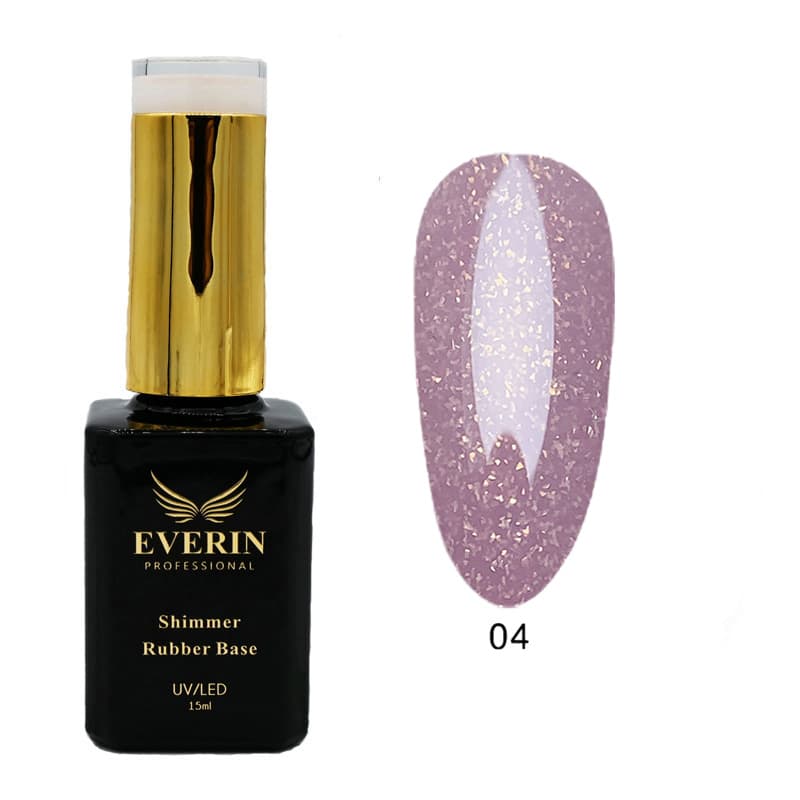 Shimmer Rubber Base Everin 15ml- 04