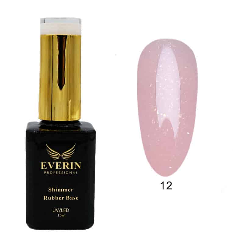 Shimmer Rubber Base Everin 15ml- 12