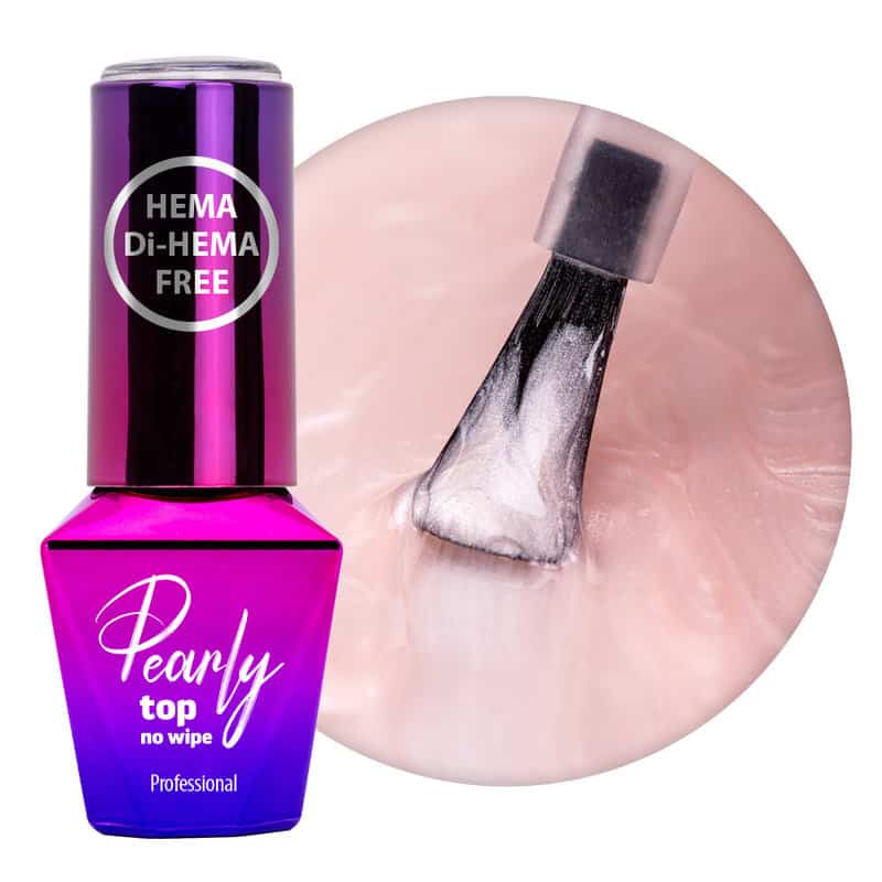 Top Coat Pearly Molly Lac fara HEMA- SepiSilver 10gr – PEF-SS