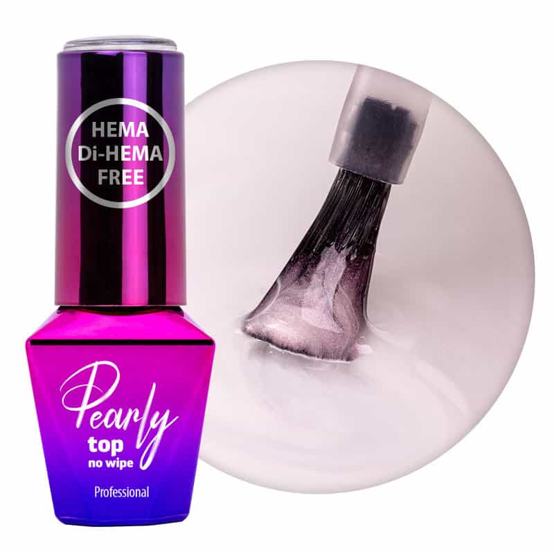 Top Coat Pearly Molly Lac fara HEMA- WhitiPink 10gr – PEF-WS