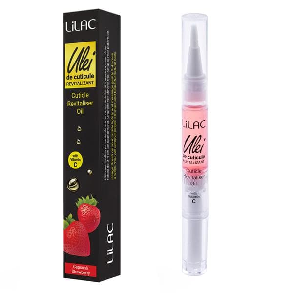 Ulei pentru Cuticule Tip Stilou Lila Rossa Strawberry, 3 ml