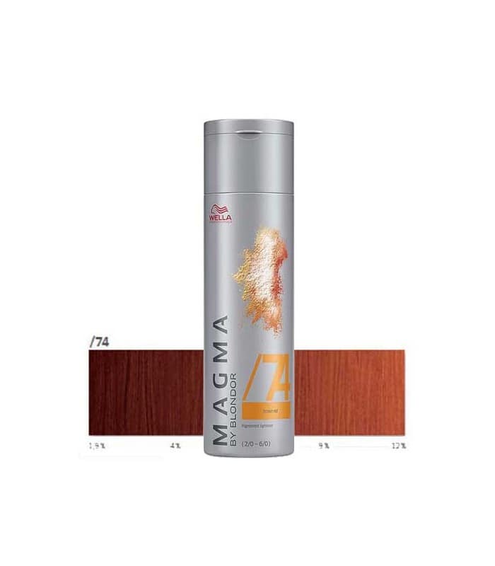 Wella Professionals Magma /74 Brown Red – Pudra nuantatoare pentru suvite 120g