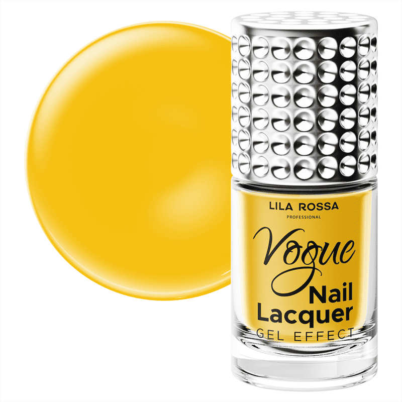 Lac de unghii, Lila Rossa, Vogue, gel effect, 10 ml, Yellow