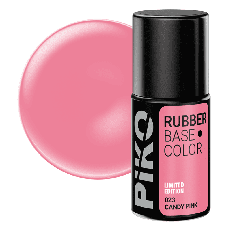 Baza Piko Rubber, Base Color, 7 ml, 023 Candy Pink, Editie Limitata