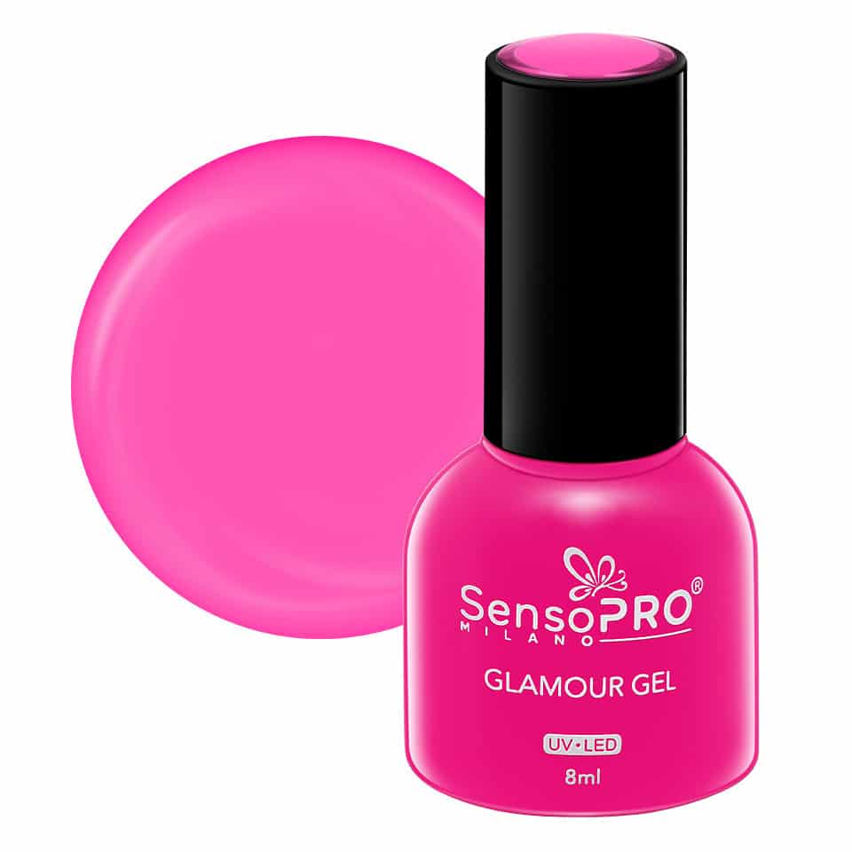 Oja Semipermanenta Glamour Gel SensoPRO Milano 8ml, Iconic Pink #94