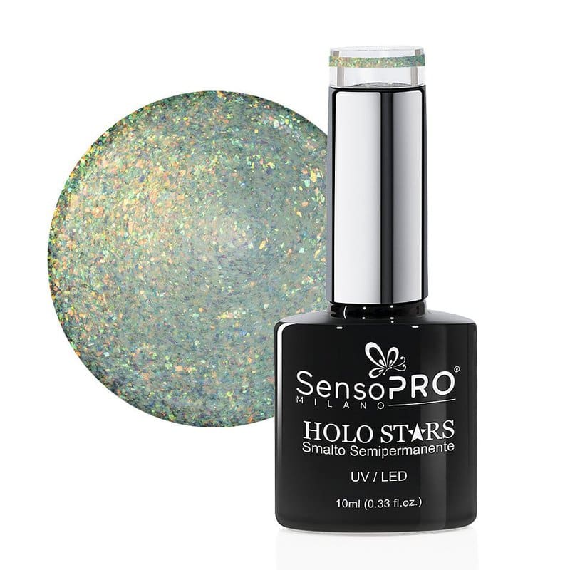 Oja Semipermanenta Holo Stars SensoPRO Milano 10ml, Outer Emerald #02