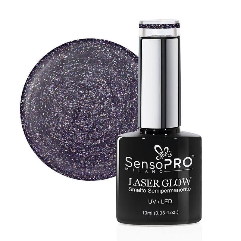 Oja Semipermanenta Holografica Laser Glow SensoPRO Milano 10ml, Retro Parade #35