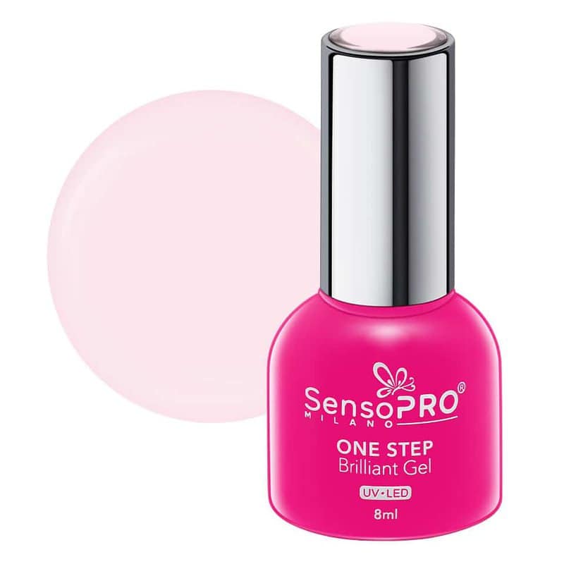 Oja Semipermanenta One Step Brilliant Gel SensoPRO Milano 8ml, Crushing Nude #110