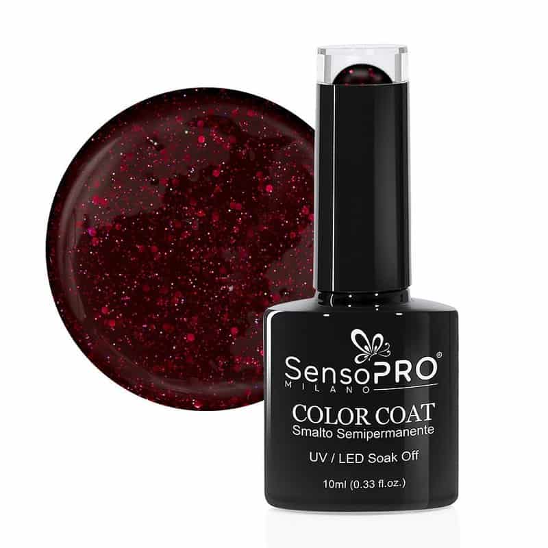 Oja Semipermanenta SensoPRO Milano 10ml – 026 Sparkle Red