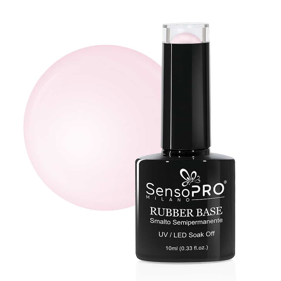 Rubber Base Gel SensoPRO Milano 10ml, #01 Rare Rose