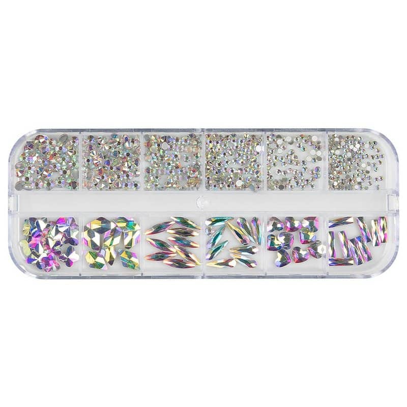 Strasuri Unghii LUXORISE, Holo Crystals, 12 modele