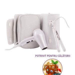 Set calatorie MINI uscator + MINI placa de par